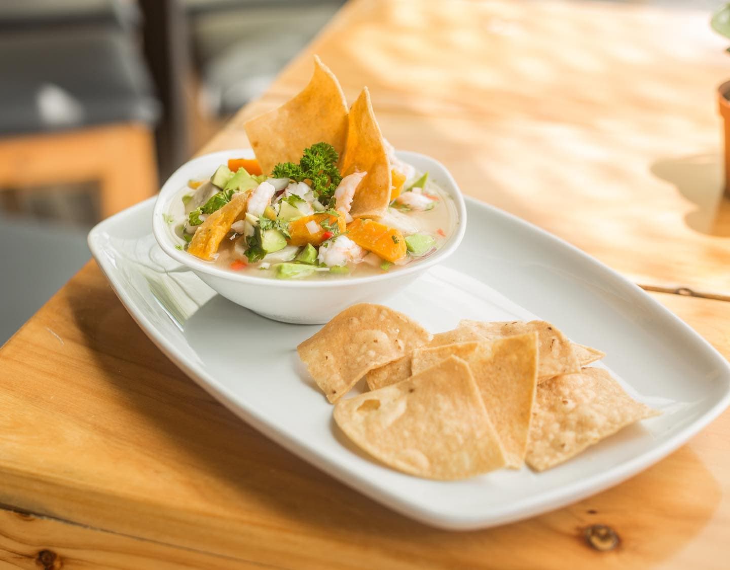 Ceviche Pescado con Plátano
