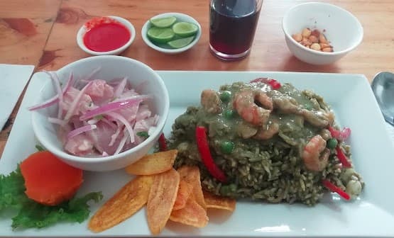 Ceviche más Arroz Anco