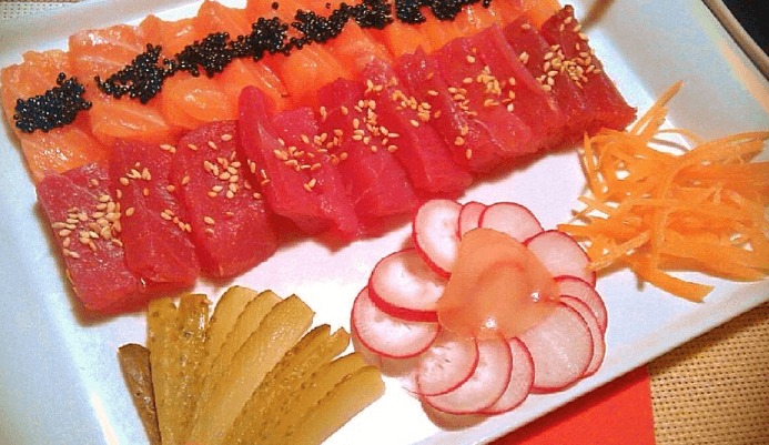 Sashimi Sake Salmón Fresco