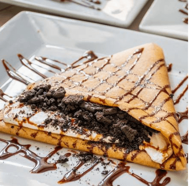 Crepa de Oreo con Hershey's y Helado
