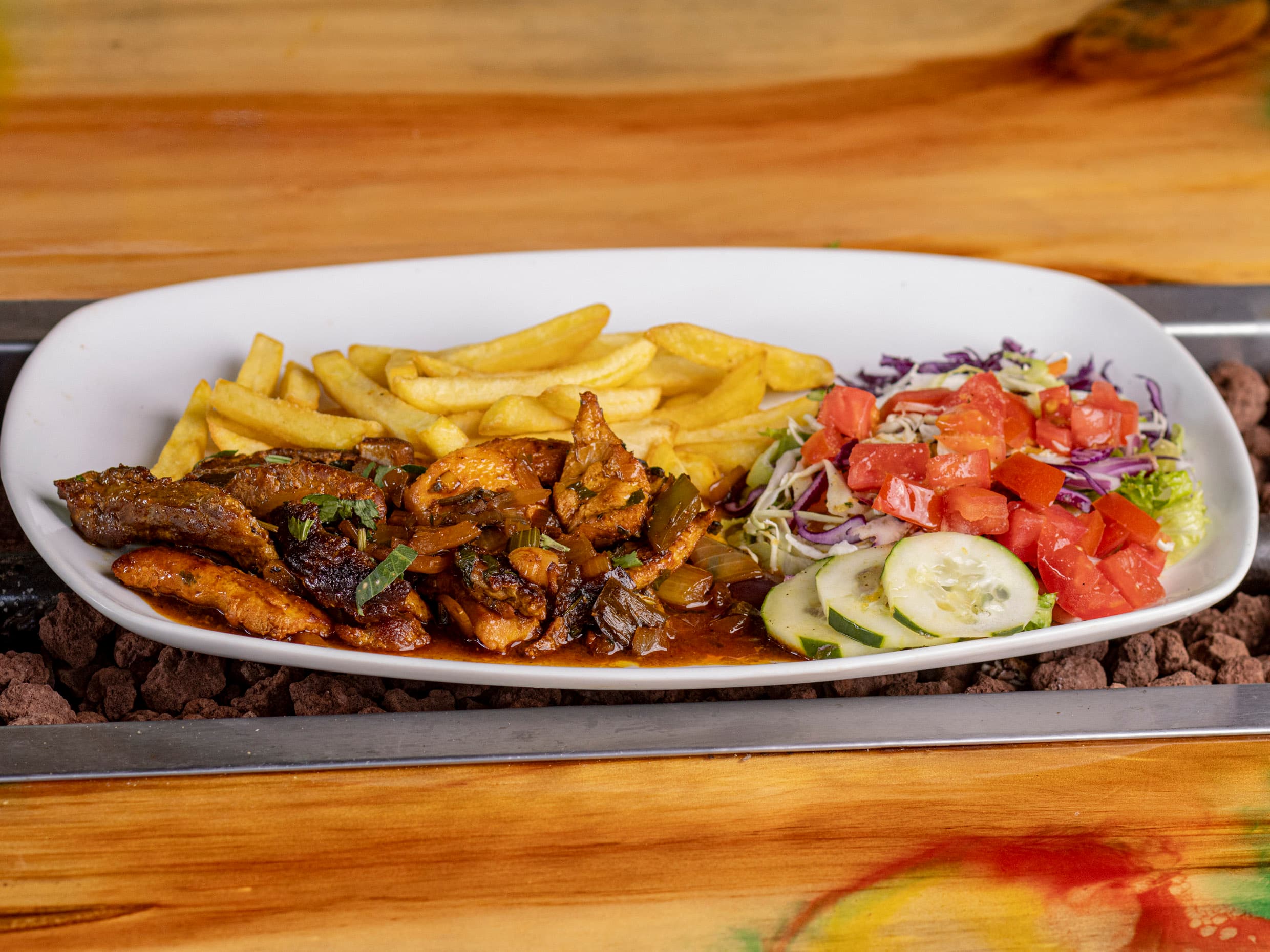 Fajitas de Res o Pollo