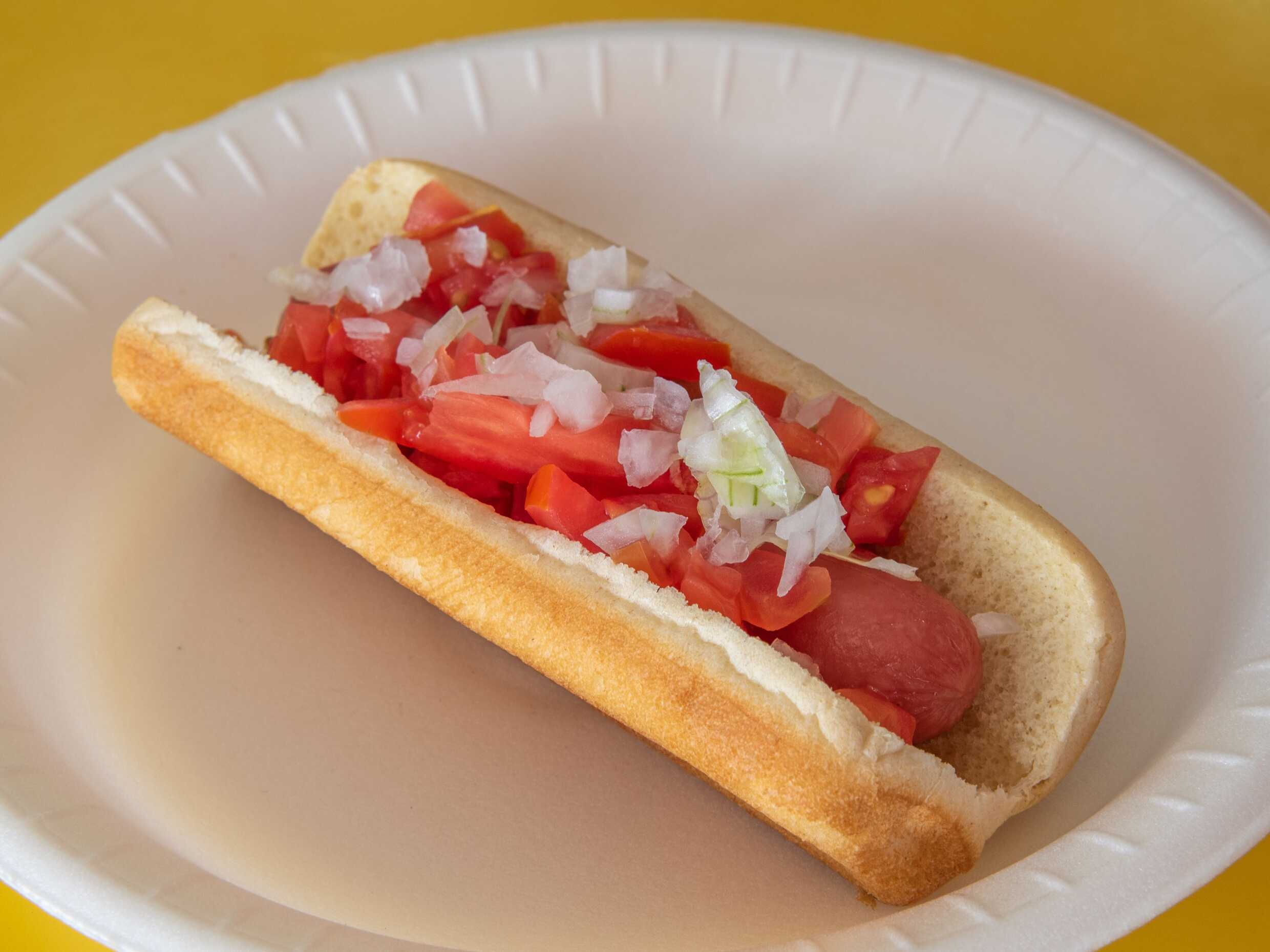 HOT DOG CON TOCINO