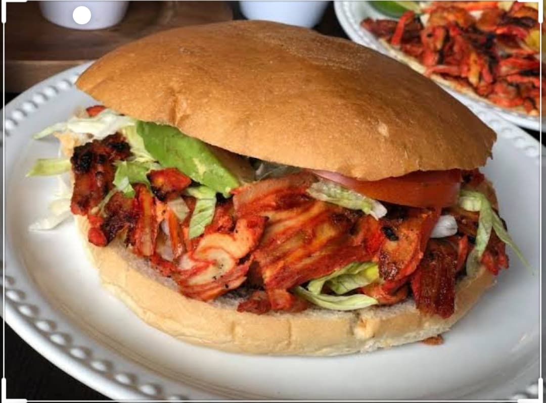 Baguette de carne enchilada