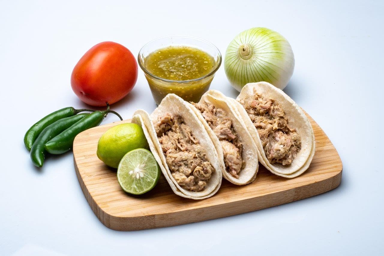 Taco de Chicharrón en Salsa Verde