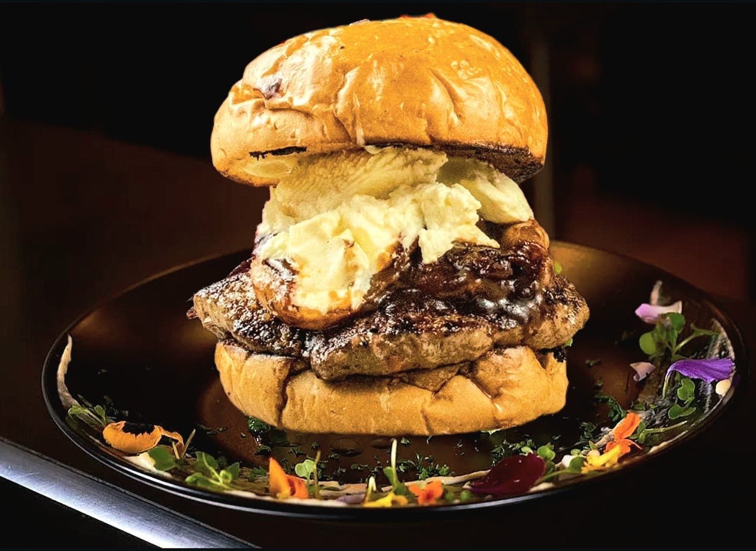 Burger Dulce Pecado + Papas