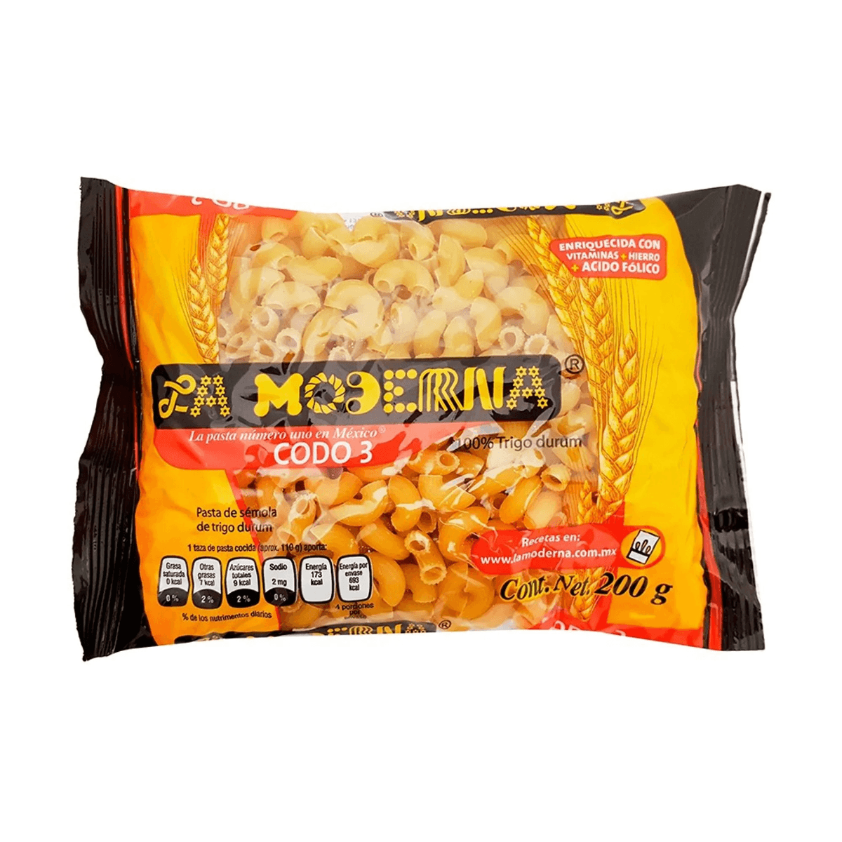 La Moderna pasta codo 3 200 g