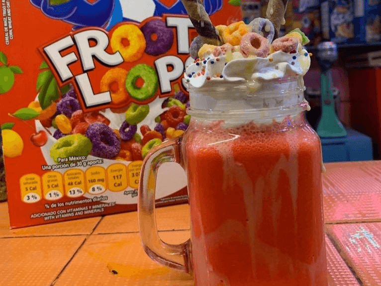 Malteada froot loops
