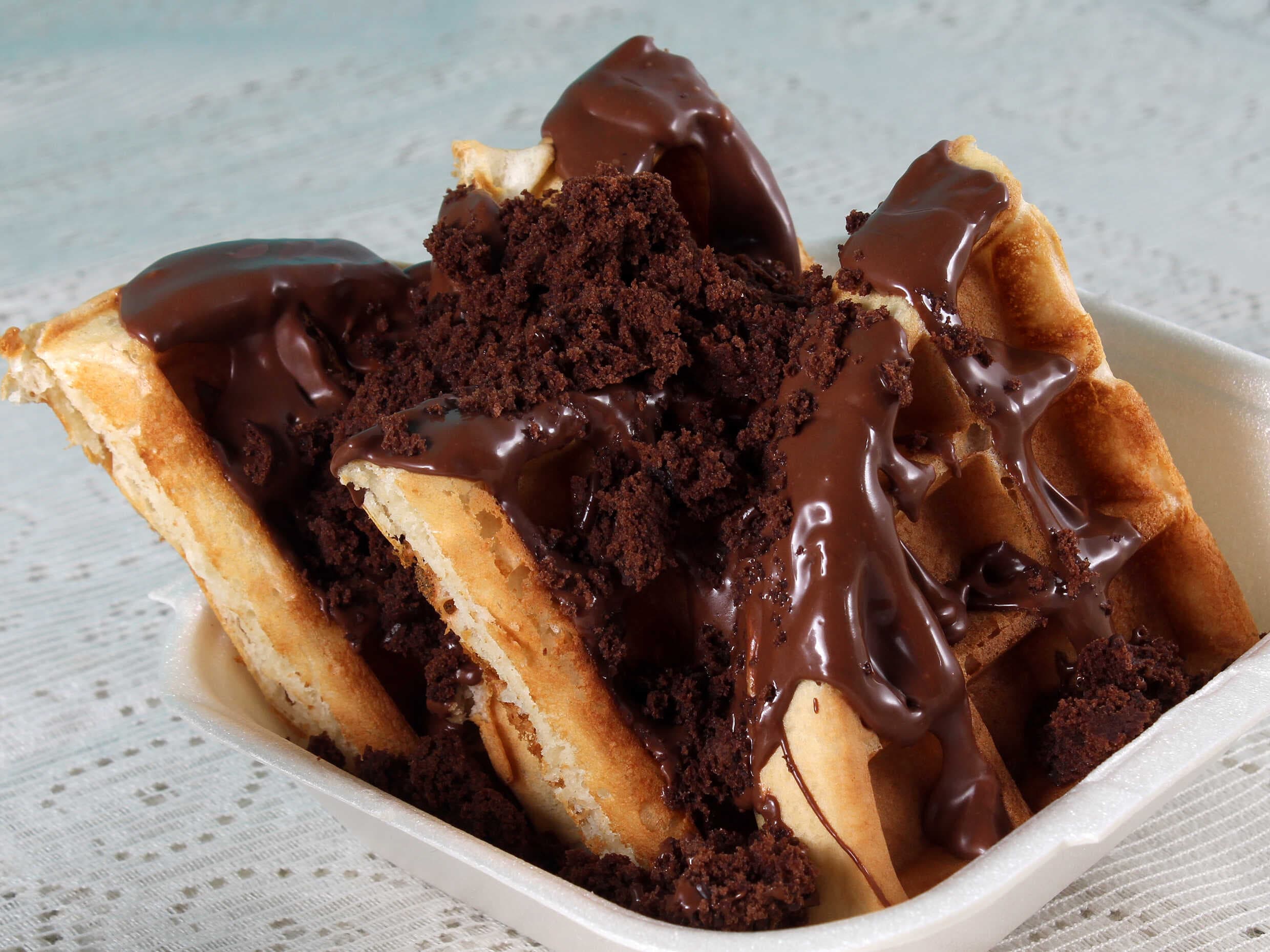 Waffle de Brownie