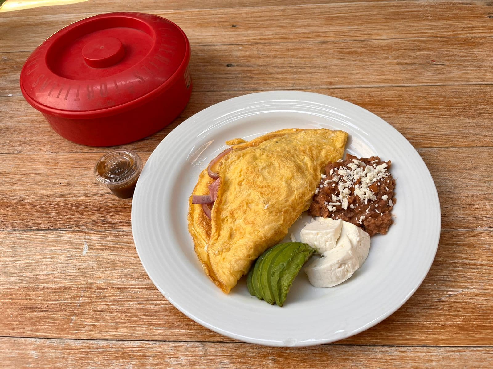 Omelette con Queso y Proteína