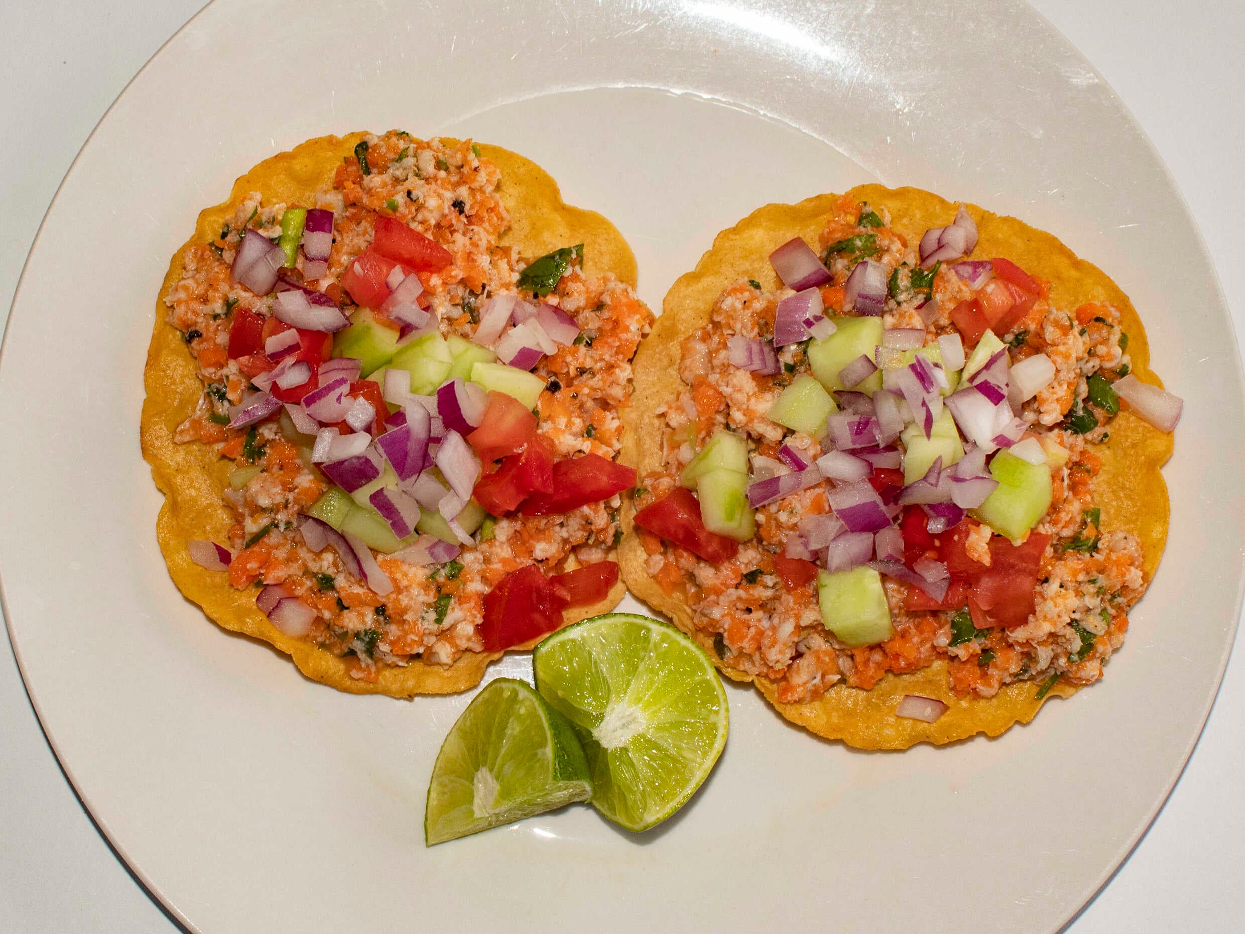 Tostada de Ceviche de Pescado