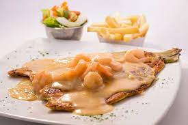 Trucha en Salsa de Camarones