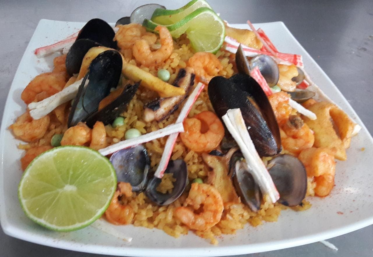 Paella Mixta de Mariscos 2 Porciones