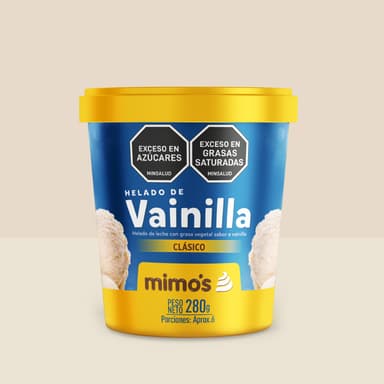 Medio Litro de helado Clasico Vainilla