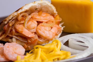 Arepas con Mariscos