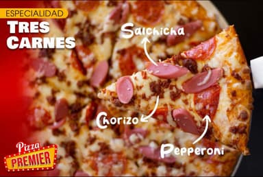 Pizza Tres Carnes Grande