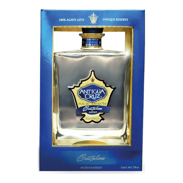 TEQUILA ANTIGUA CRUZ CRISTALINO AÑEJO 750 ML