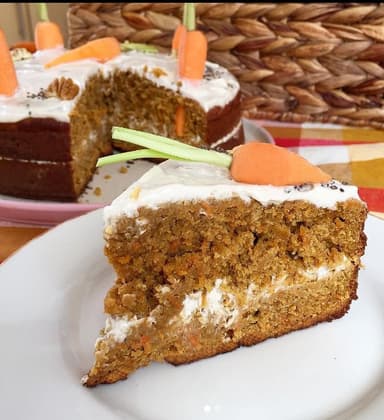 Carrot Cake con Frosting Saludable