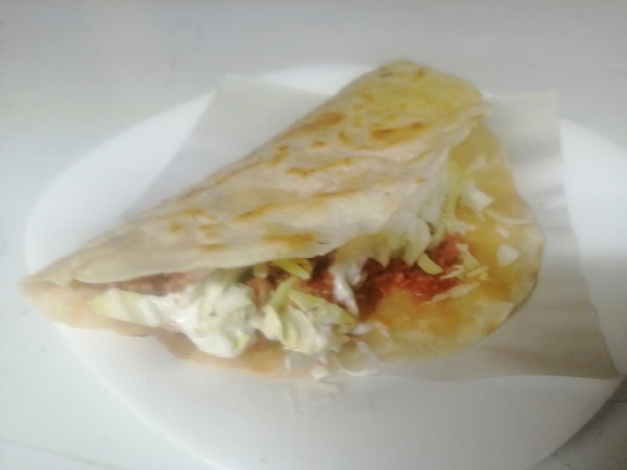 Taco de Mariscos de Harina