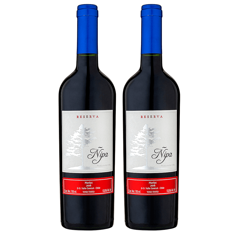 Vino Tinto Ñipa Merlot .750 Duo