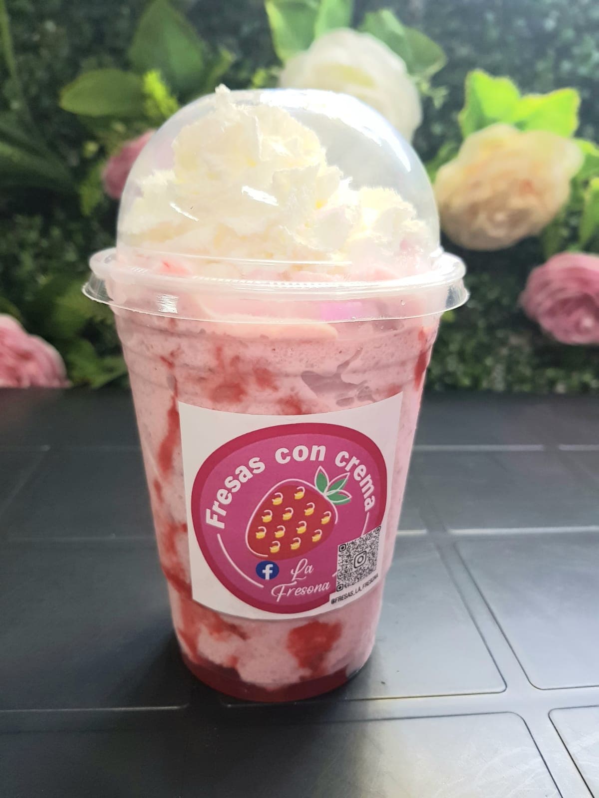 Frappé Fresa Vaso de 16 Oz