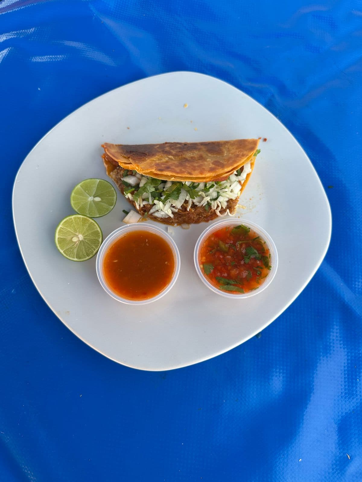 Taco de Frijol con Carne