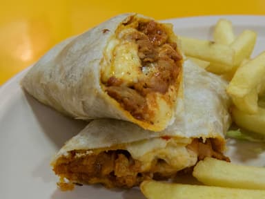 Burrito de carne al pastor