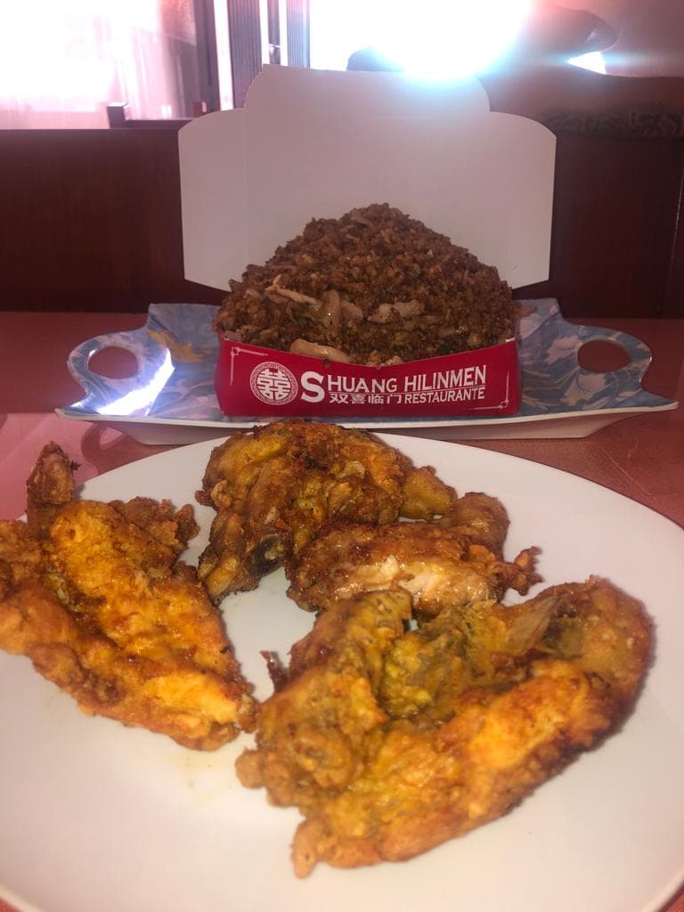 Arroz Chino Mediano +1/4 pollo + Gaseosa