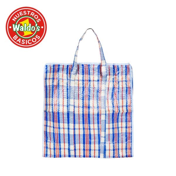 Bolsa de Mandado Azul de Cuadros