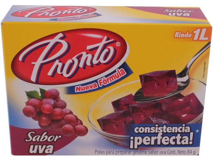 Pronto Gelatina de Uva 84 grs