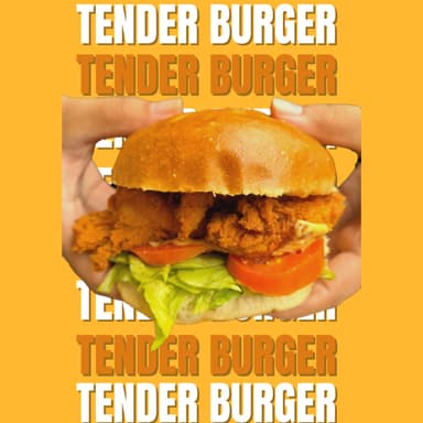 TENDER BURGER  🧡