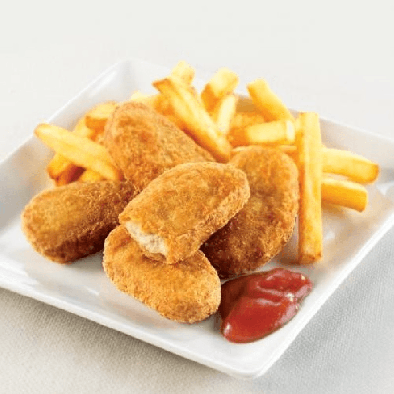 10 Nuggets con Papas