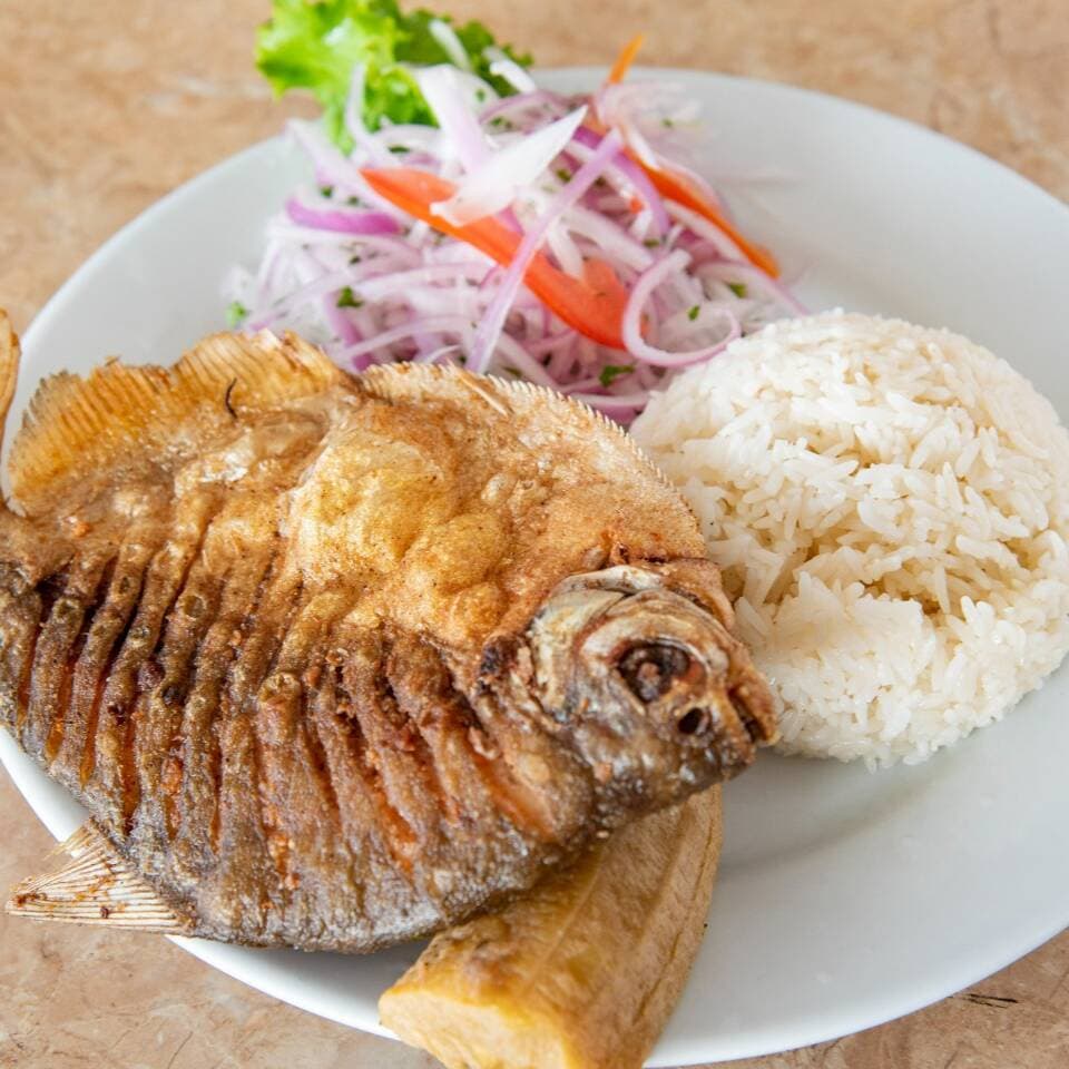 Palometa frita