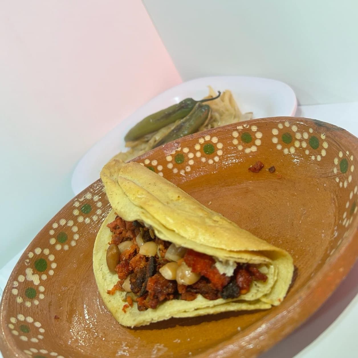 Taco combinado dorado