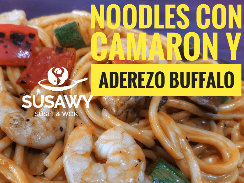 Pasta con Camarón y Aderezo Búfalo