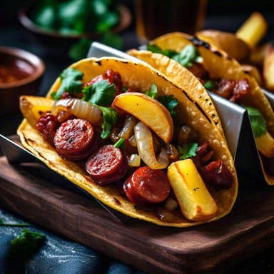 Taco Chorizo Argentino (c/Papas)