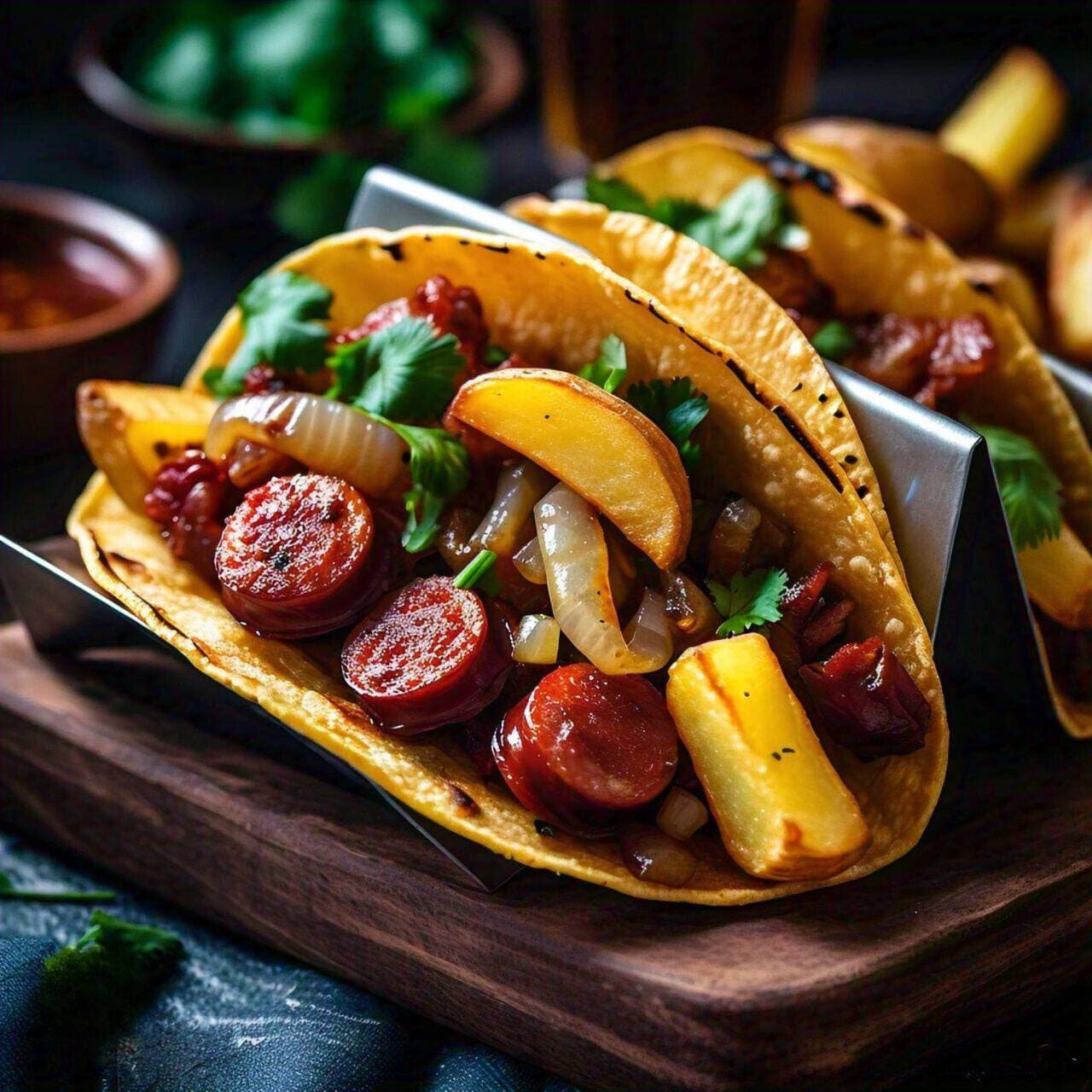 Taco Chorizo Argentino (c/Papas)