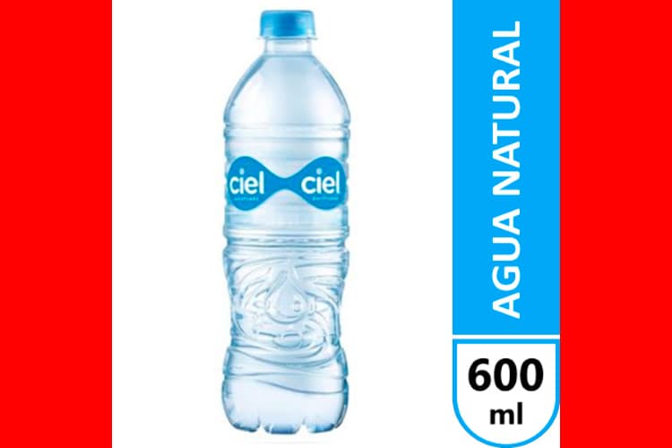 Botella De Agua Natural 600 Ml