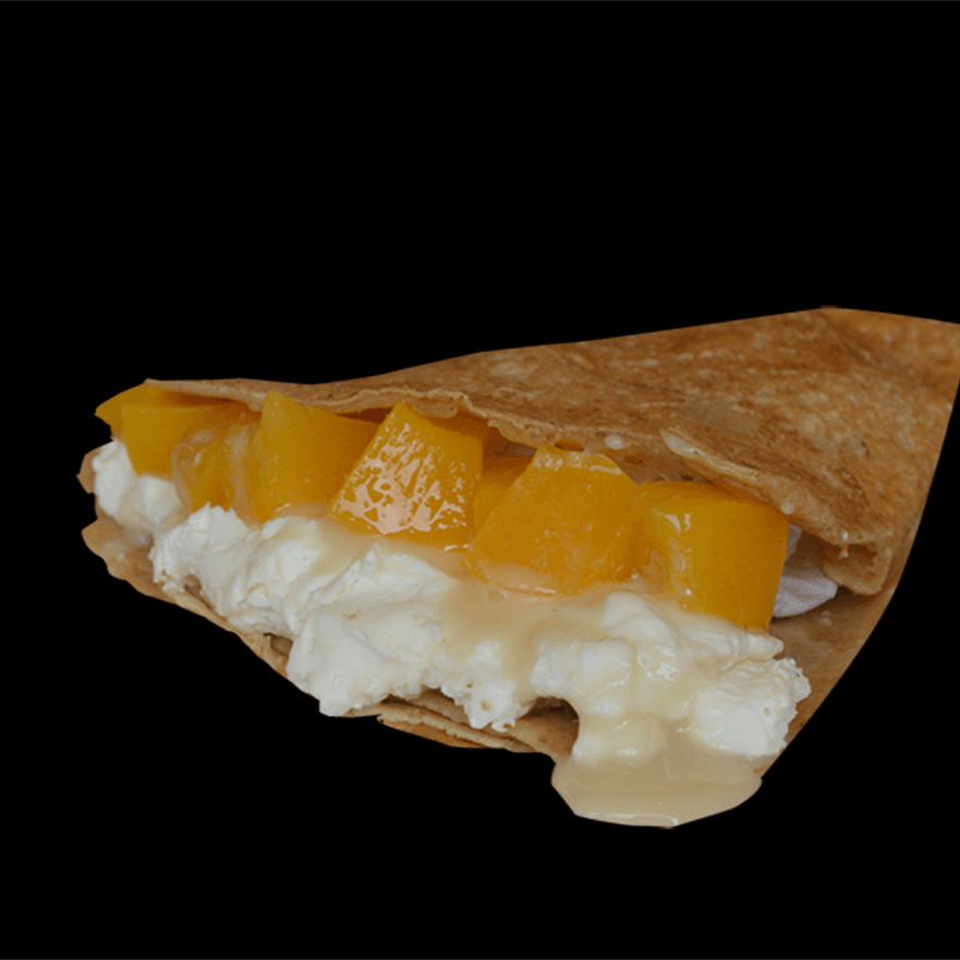 Crepa de Durazno con Philadelphia y Lechera