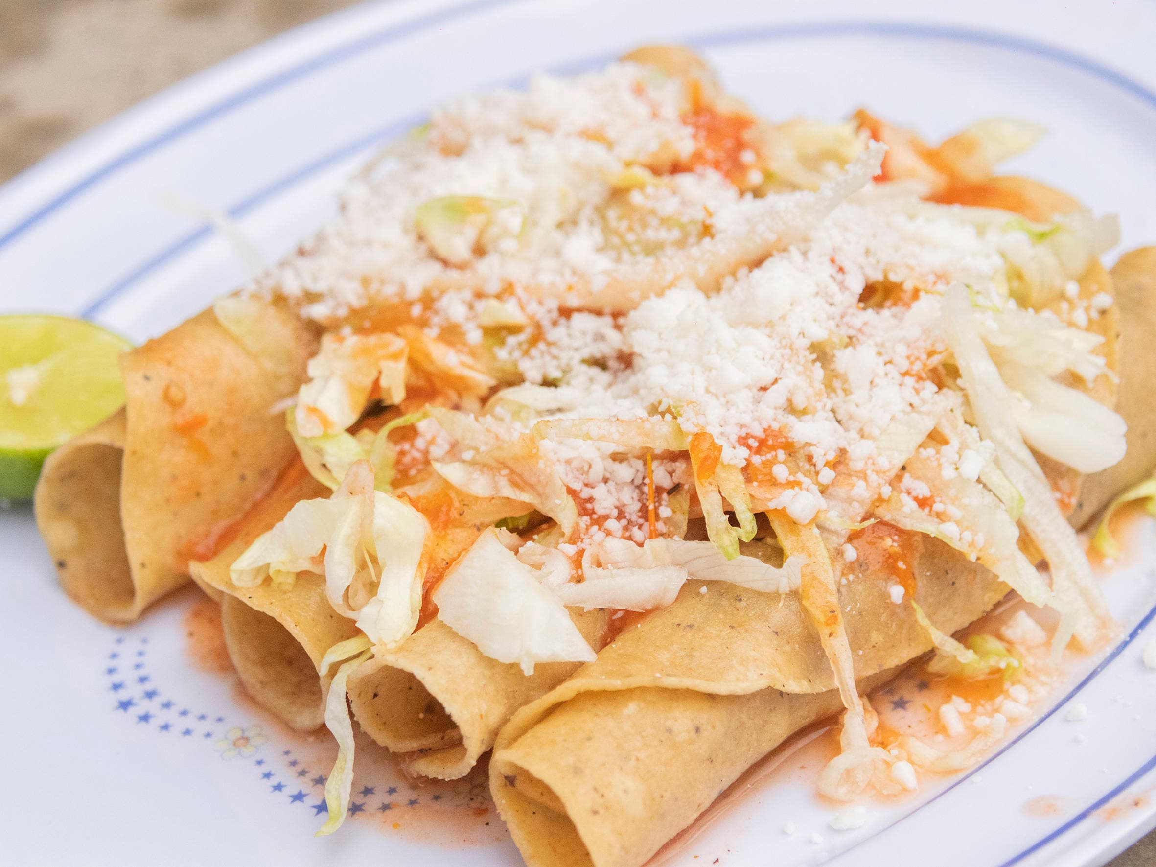 Orden de 5 Taco Dorado Sencillo
