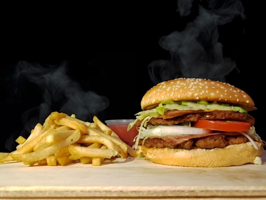 Hamburguesa con papas