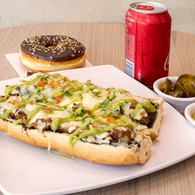 Combo Mollete de Chicharrón