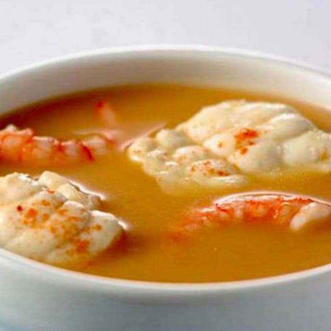Sopa de Pescado y Camarones