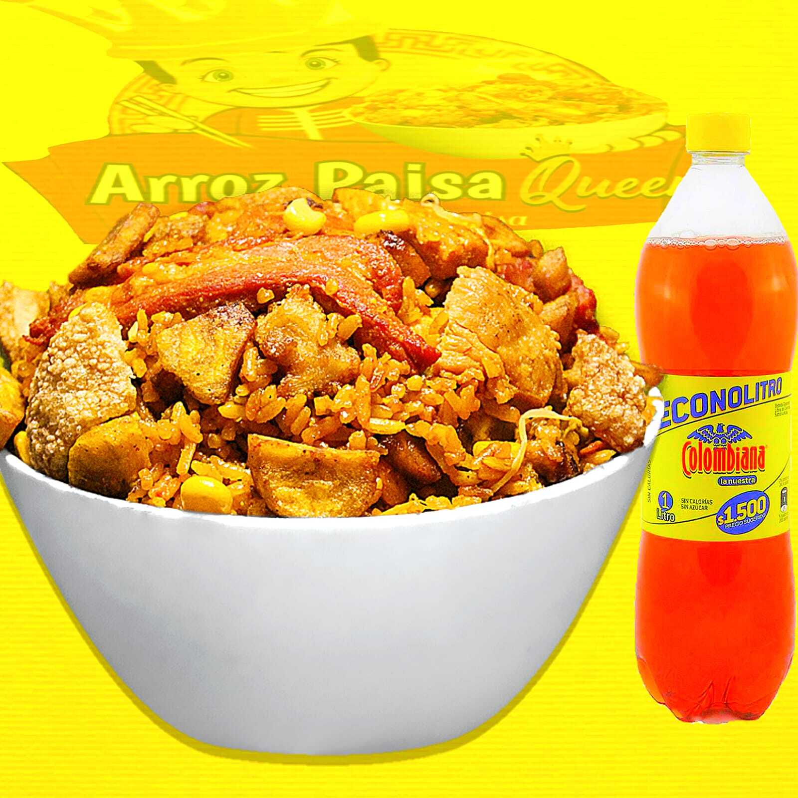 Arroz Paisa Familiar+ Gaseosa POSTOBÓN 1.5