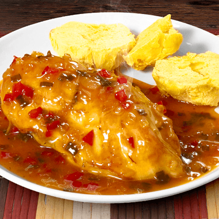pechuga en salsa de maracuya