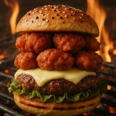 Hamburguesa Boneless Buffalo o BBQ