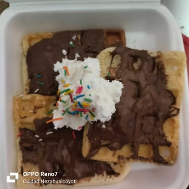 Waffles de Nutella