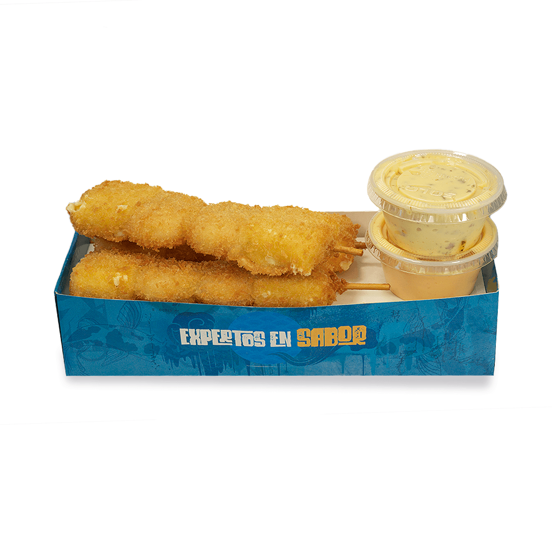 Kushiage Camarón con Queso (3 Pzas)