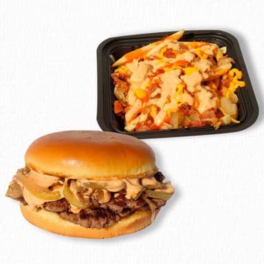 Combo King's Classic Doble con Loaded French Fries