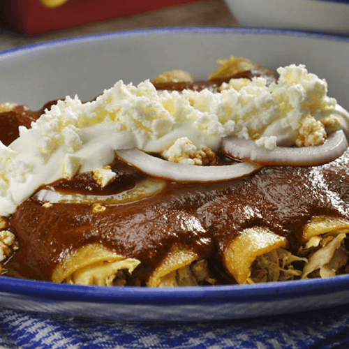 Enmoladas de pollo