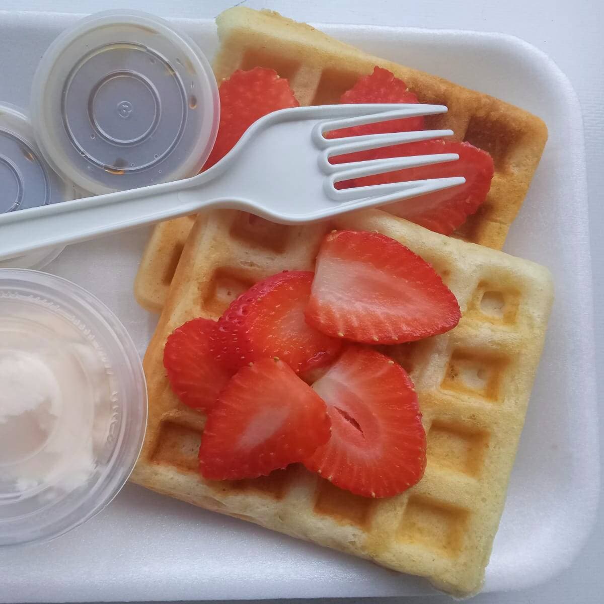 Wafles Sencillos con Cafe